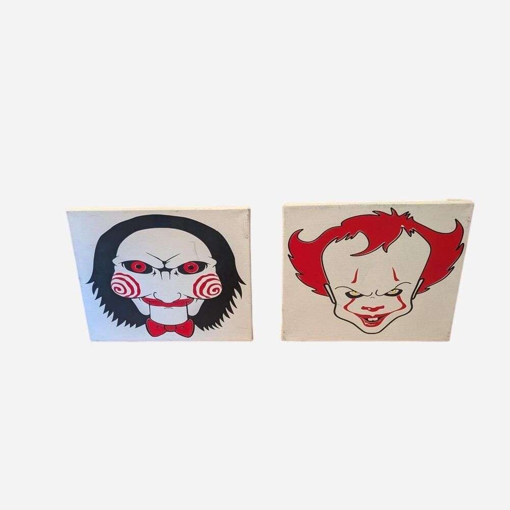 Unbranded Red and White Paintings